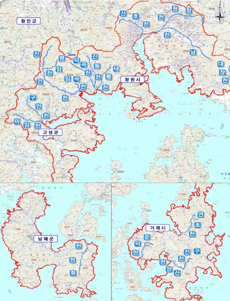 낙동강남해ㆍ거제도ㆍ남해도권역 하천기본계획